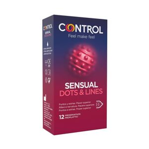 Control Säilöntäaineet Sensual Dots And Lines 12 Yksikköä