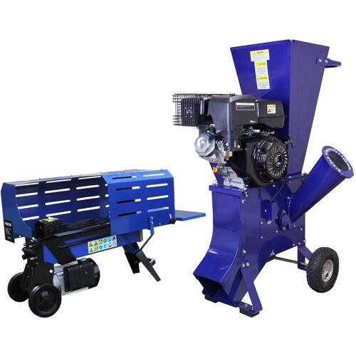 Monster Shop T-Mech Log Splitter 5T 370mm & T-Mech 15HP Wood Chipper