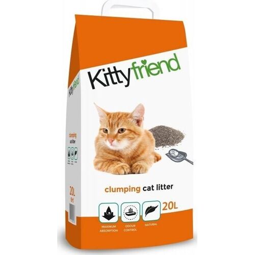 Sanicat Kittyfriend kissanpentu, kissanpentu, kissoille, bentoniitti, 20L, kokkareinen