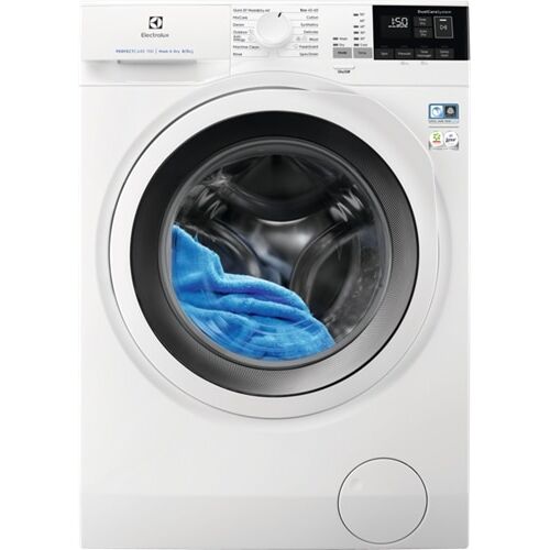 Electrolux EW7W5468E6, Edestä täytettävä, Vapaasti seisova, Valkoinen, Vasen, Valkoinen, Painikkeet, Rotaatio