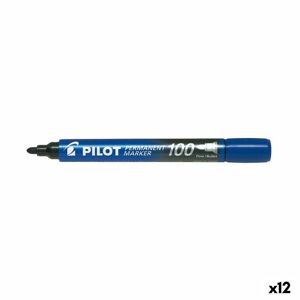Pilot Permanenttimarkkeri Pilot Sca-100 Sininen 1 Mm (12 Osaa)