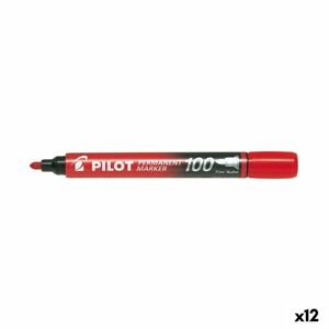 Pilot Permanenttimarkkeri Pilot Sca-100 Punainen (12 Osaa)