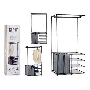 Bigbuy Home Cabinet That Can Be Dismantled Musta Rauta (43,5 X 163,5 X 87 Cm)