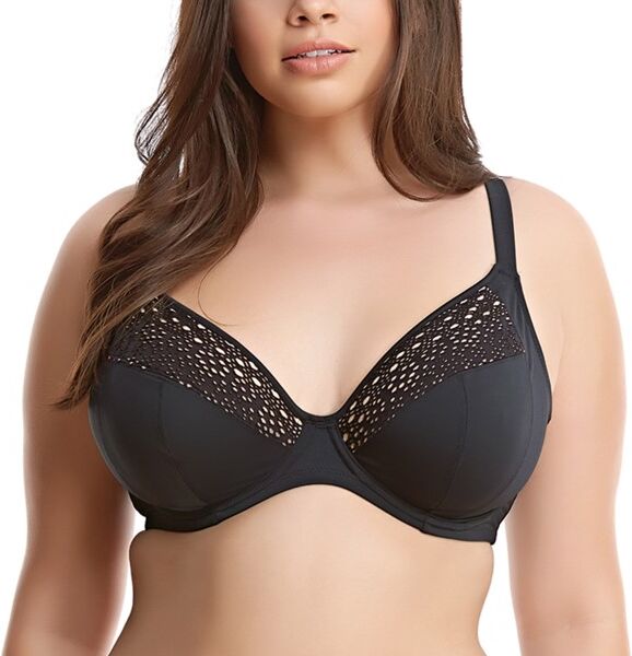 Elomi Swim Indie Underwire Plunge Bikini Top - Black  - Size: ES7533 - Color: musta Elomi Swim Indie Underwire Plunge Bikini Top - Black  - Size: ES7533 - Color: musta