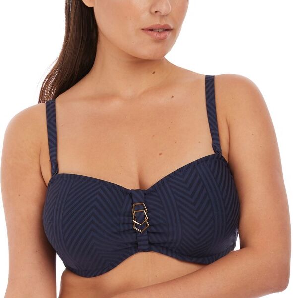 Fantasie Long Island Underwire Bandeau Bikini - Darkblue  - Size: FS6902 - Color: tummansin. Fantasie Long Island Underwire Bandeau Bikini - Darkblue  - Size: FS6902 - Color: tummansin.