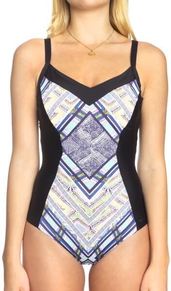 Sunseeker Tribe Attack Swimsuit - Black pattern-2  - Size: 1200034 - Color: Musta kuviollinen