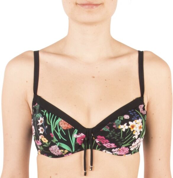 Chantelle Flowers Underwire Bikini Bra - Black floral  - Size: C18H10 - Color: Musta kukallinen Chantelle Flowers Underwire Bikini Bra - Black floral  - Size: C18H10 - Color: Musta kukallinen