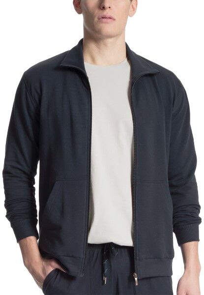 Calida Remix Basic LW Jacket - Darkblue * Kampanja *  - Size: 15281 - Color: tummansin. Calida Remix Basic LW Jacket - Darkblue * Kampanja *  - Size: 15281 - Color: tummansin.