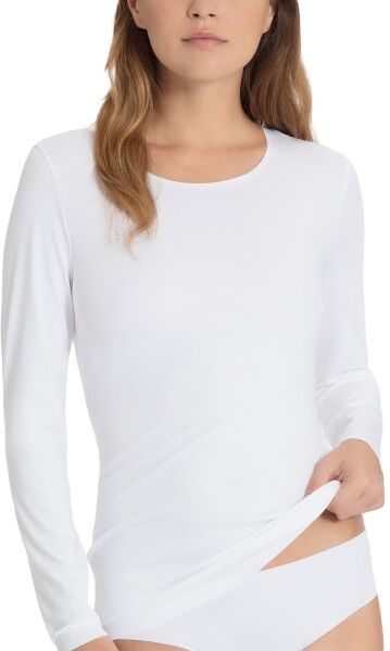 Calida Natural Luxe Long Sleeved Top - White * Kampanja *  - Size: 15490 - Color: valkoinen Calida Natural Luxe Long Sleeved Top - White * Kampanja *  - Size: 15490 - Color: valkoinen
