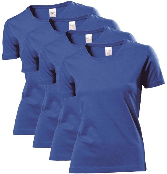 Stedman 4 pakkaus Classic Women T-shirt - Royalblue * Kampanja *  - Size: ST2600 - Color: royalsininen Stedman 4 pakkaus Classic Women T-shirt - Royalblue * Kampanja *  - Size: ST2600 - Color: royalsininen