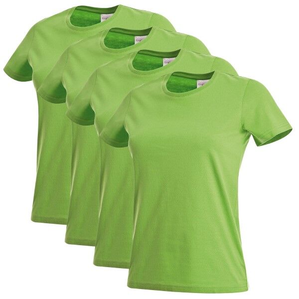 Stedman 4 pakkaus Classic Women T-shirt - Light green * Kampanja *  - Size: ST2600 - Color: Vaaleanvihreä