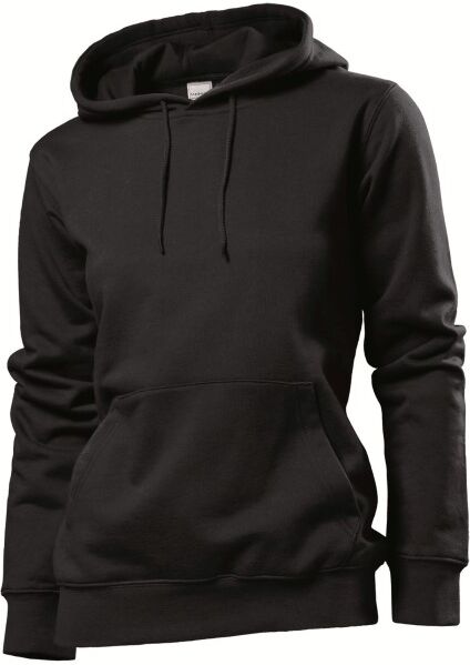 Stedman Sweatshirt Hooded Women - Black  - Size: ST4110 - Color: musta Stedman Sweatshirt Hooded Women - Black  - Size: ST4110 - Color: musta