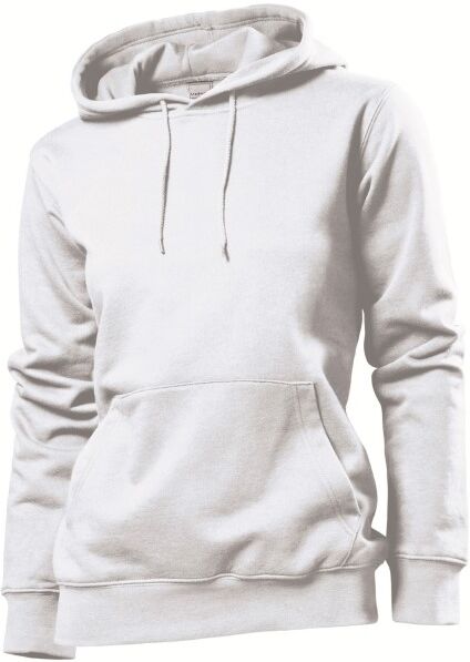 Stedman Sweatshirt Hooded Women - White  - Size: ST4110 - Color: valkoinen Stedman Sweatshirt Hooded Women - White  - Size: ST4110 - Color: valkoinen