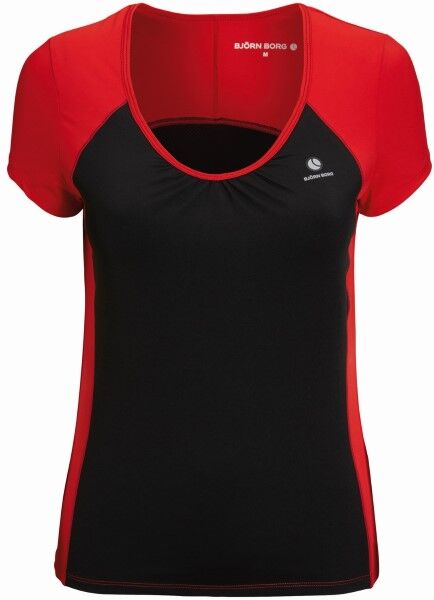 Björn Borg Wake S-S Tee Chinese Red - Black/Red * Kampanja *  - Size: 331105 - Color: musta/pun Björn Borg Wake S-S Tee Chinese Red - Black/Red * Kampanja *  - Size: 331105 - Color: musta/pun