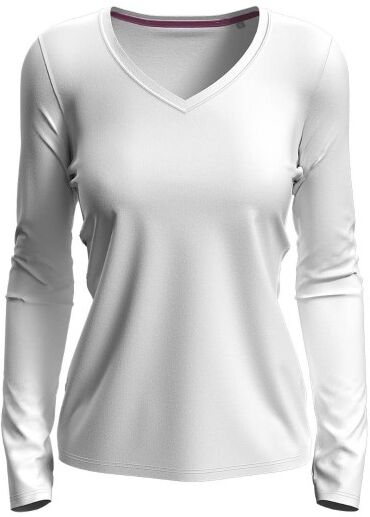 Stedman Claire V-neck Long Sleeve - White  - Size: ST9720 - Color: valkoinen Stedman Claire V-neck Long Sleeve - White  - Size: ST9720 - Color: valkoinen