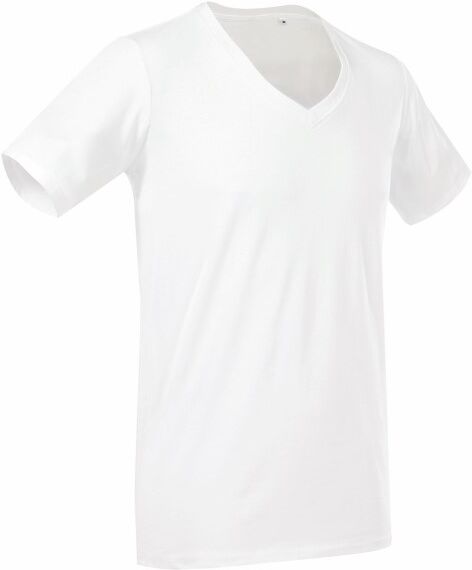 Stedman Dean Deep V-neck - White  - Size: ST9690 - Color: valkoinen Stedman Dean Deep V-neck - White  - Size: ST9690 - Color: valkoinen