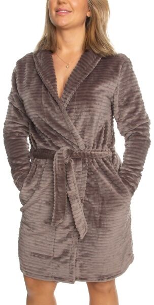 Decoy Women Stripe Robe - Brown  - Size: 88228 - Color: ruskea Decoy Women Stripe Robe - Brown  - Size: 88228 - Color: ruskea