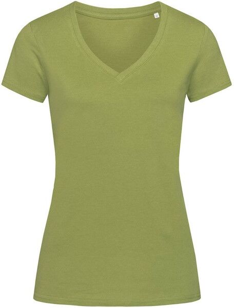Stedman Janet Organic Women V-Neck - Green  - Size: ST9310 - Color: vihreä Stedman Janet Organic Women V-Neck - Green  - Size: ST9310 - Color: vihreä