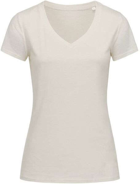 Stedman Janet Organic Women V-Neck - Creme  - Size: ST9310 - Color: Kermanvärinen Stedman Janet Organic Women V-Neck - Creme  - Size: ST9310 - Color: Kermanvärinen
