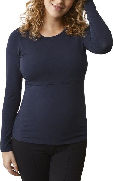 Boob Classic Long Sleeve Nursing Top - Navy-2  - Size: 1240 - Color: Merensininen Boob Classic Long Sleeve Nursing Top - Navy-2  - Size: 1240 - Color: Merensininen