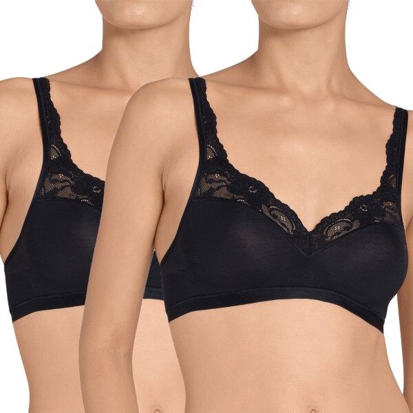 Sloggi 2 pakkaus Romance SI BH - Black  - Size: 10031898 - Color: musta Sloggi 2 pakkaus Romance SI BH - Black  - Size: 10031898 - Color: musta