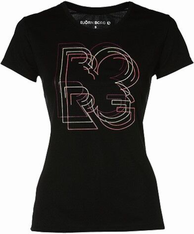 Björn Borg Wynnie S-S Tee - Black * Kampanja *  - Size: 431323-011046- - Color: musta Björn Borg Wynnie S-S Tee - Black * Kampanja *  - Size: 431323-011046- - Color: musta