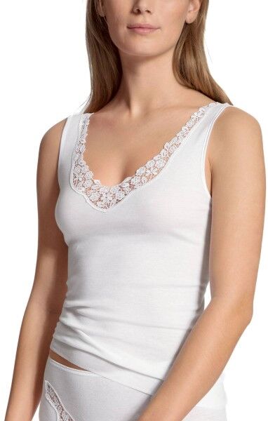 Calida Feminin Sense Top - White  - Size: 12451 - Color: valkoinen Calida Feminin Sense Top - White  - Size: 12451 - Color: valkoinen