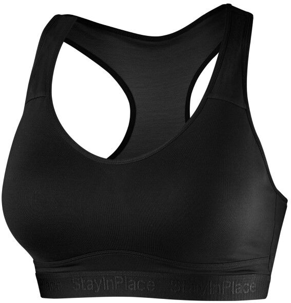 Stay In Place StayInPlace Pad Sports Bra A/B - Black  - Size: 902605 - Color: musta Stay In Place StayInPlace Pad Sports Bra A/B - Black  - Size: 902605 - Color: musta