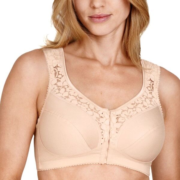 Miss Mary of Sweden Miss Mary Cotton Lace Soft Bra Front Closure - Skin  - Size: 2158 - Color: iho Miss Mary of Sweden Miss Mary Cotton Lace Soft Bra Front Closure - Skin  - Size: 2158 - Color: iho