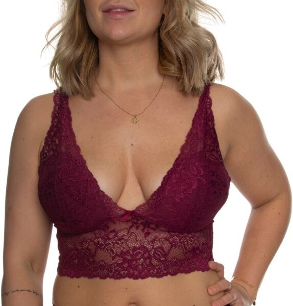 Missya Nicole Bra Top - Wine red  - Size: 13370 - Color: viininpun. Missya Nicole Bra Top - Wine red  - Size: 13370 - Color: viininpun.