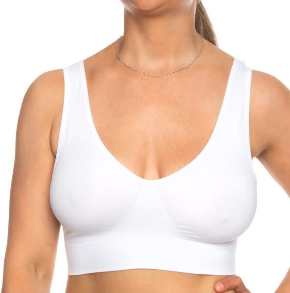 Missya Lucia Bra Top Wide Strap - White  - Size: 12492 - Color: valkoinen Missya Lucia Bra Top Wide Strap - White  - Size: 12492 - Color: valkoinen
