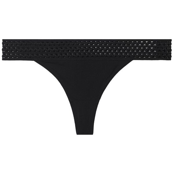 Heidi Klum Intimates Forget Me Not Thong - Black * Kampanja *  - Size: H37-1518 - Color: musta
