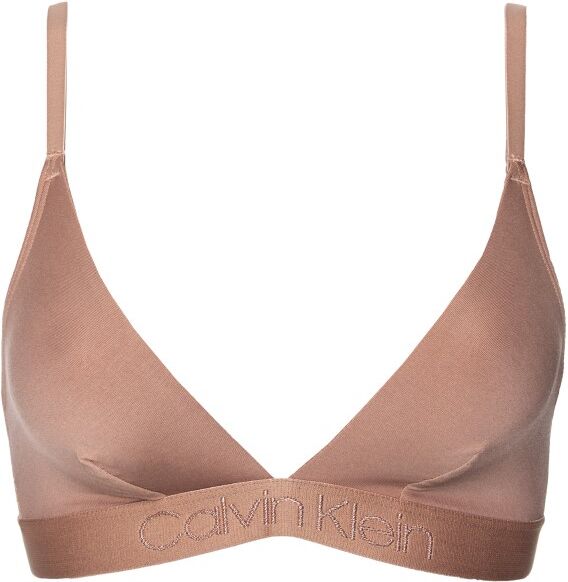 Calvin Klein Tonal Logo Unlined Triangle - Beige  - Size: QF4945E - Color: Beige Calvin Klein Tonal Logo Unlined Triangle - Beige  - Size: QF4945E - Color: Beige