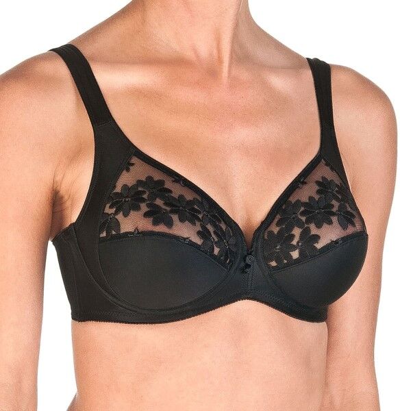 Felina Swiss Broderie Bra With Wire - Black  - Size: 555 - Color: musta Felina Swiss Broderie Bra With Wire - Black  - Size: 555 - Color: musta