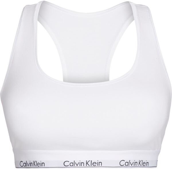 Calvin Klein Modern Cotton Plus Unlined Bralette - White  - Size: 000QF5116E - Color: valkoinen