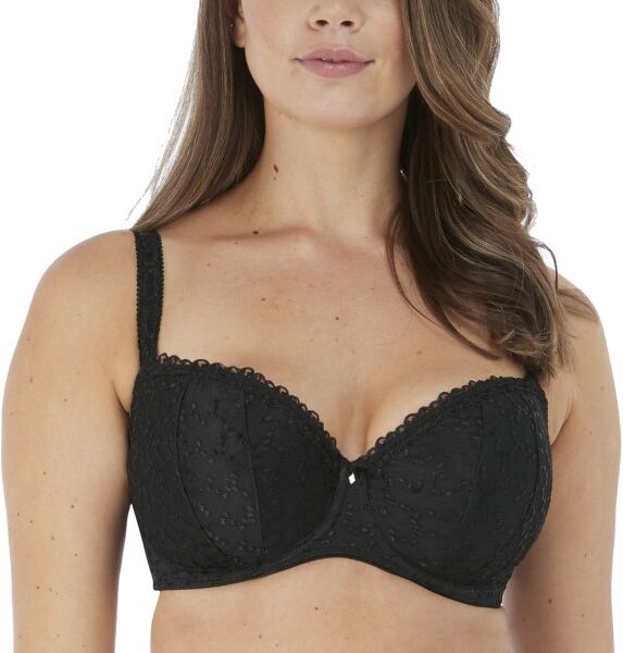 Fantasie Ana Underwire Padded Half Cup Bra - Black  - Size: FL6703 - Color: musta Fantasie Ana Underwire Padded Half Cup Bra - Black  - Size: FL6703 - Color: musta