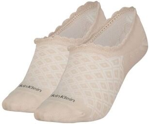 Calvin Klein 2 pakkaus Libby Diamond No Show Sock - Beige  - Size: 100001799 - Color: Beige Calvin Klein 2 pakkaus Libby Diamond No Show Sock - Beige  - Size: 100001799 - Color: Beige