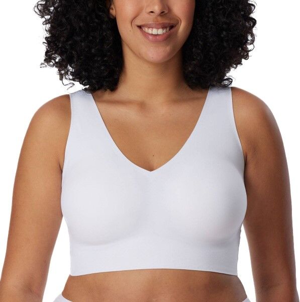 Schiesser Invisible Soft Bralette - White  - Size: 170364 - Color: valkoinen Schiesser Invisible Soft Bralette - White  - Size: 170364 - Color: valkoinen