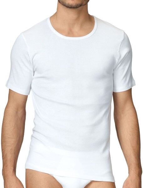 Calida Cotton 1 T-Shirt 14310 - White 001  - Size: 14310 Colour:1 Size:S - Color: valk. 001 Calida Cotton 1 T-Shirt 14310 - White 001  - Size: 14310 Colour:1 Size:S - Color: valk. 001