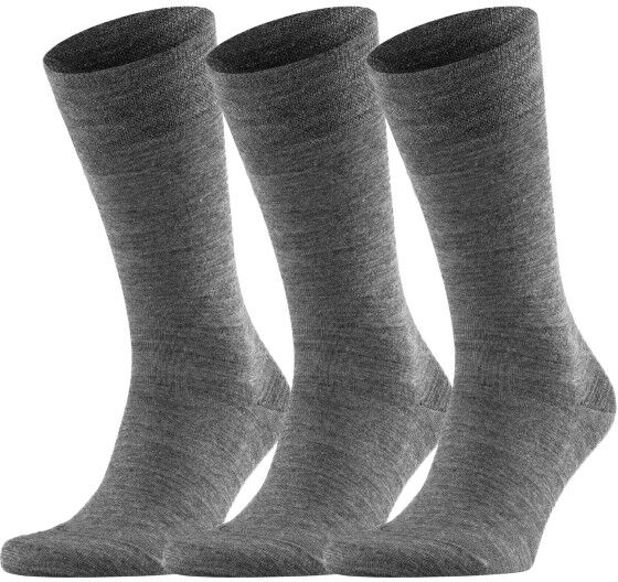 Falke 3 pakkaus Sensitive Berlin - Light grey  - Size: 14416 - Color: vaaleanharm. Falke 3 pakkaus Sensitive Berlin - Light grey  - Size: 14416 - Color: vaaleanharm.