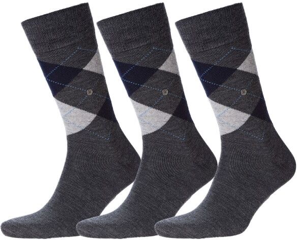 Burlington 3 pakkaus Edinburgh Wool Sock - Grey * Kampanja *  - Size: 21182 - Color: harmaa Burlington 3 pakkaus Edinburgh Wool Sock - Grey * Kampanja *  - Size: 21182 - Color: harmaa