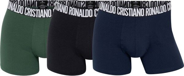 CR7 Cristiano Ronaldo 3 pakkaus Men Trunk - Blue/Green  - Size: 8100-49 - Color: sininen/vihreä CR7 Cristiano Ronaldo 3 pakkaus Men Trunk - Blue/Green  - Size: 8100-49 - Color: sininen/vihreä