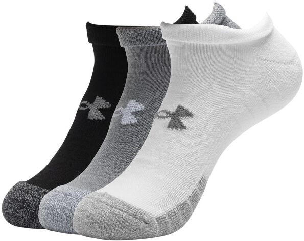 Under Armour 3 pakkaus HeatGear Low Cut Sock - Grey/Black  - Size: 1346753-035 - Color: harmaa/musta