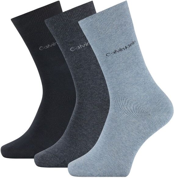 Calvin Klein 3 pakkaus Eric Cotton Flat Knit Socks - Denimblue  - Size: 100001752 - Color: deniminsin. Calvin Klein 3 pakkaus Eric Cotton Flat Knit Socks - Denimblue  - Size: 100001752 - Color: deniminsin.