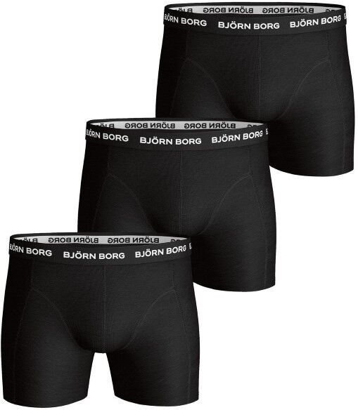 Björn Borg 3 pakkaus Essential Shorts - Black  - Size: 9999-1024 - Color: musta Björn Borg 3 pakkaus Essential Shorts - Black  - Size: 9999-1024 - Color: musta