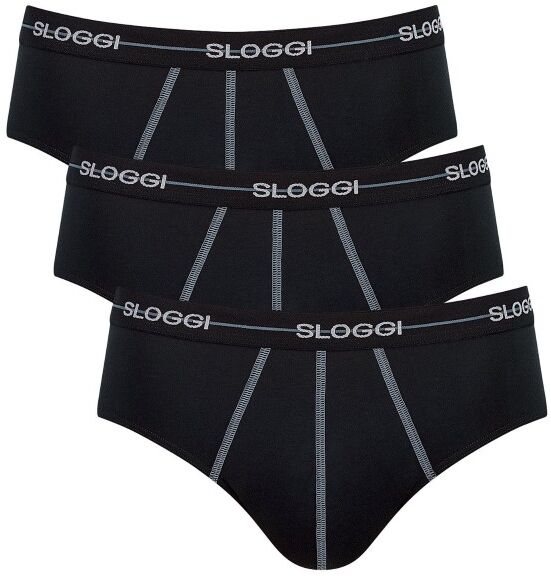 Sloggi 3 pakkaus Men Start Midi C3P - Black  - Size: 10074004 - Color: musta Sloggi 3 pakkaus Men Start Midi C3P - Black  - Size: 10074004 - Color: musta