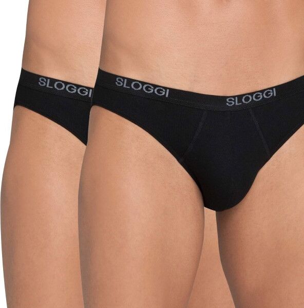 Sloggi 2 pakkaus For Men Basic Minis - Black  - Size: 10020414 - Color: musta Sloggi 2 pakkaus For Men Basic Minis - Black  - Size: 10020414 - Color: musta