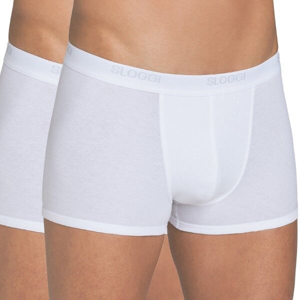 Sloggi 2 pakkaus For Men Basic Short - White  - Size: 10020415 - Color: valkoinen Sloggi 2 pakkaus For Men Basic Short - White  - Size: 10020415 - Color: valkoinen