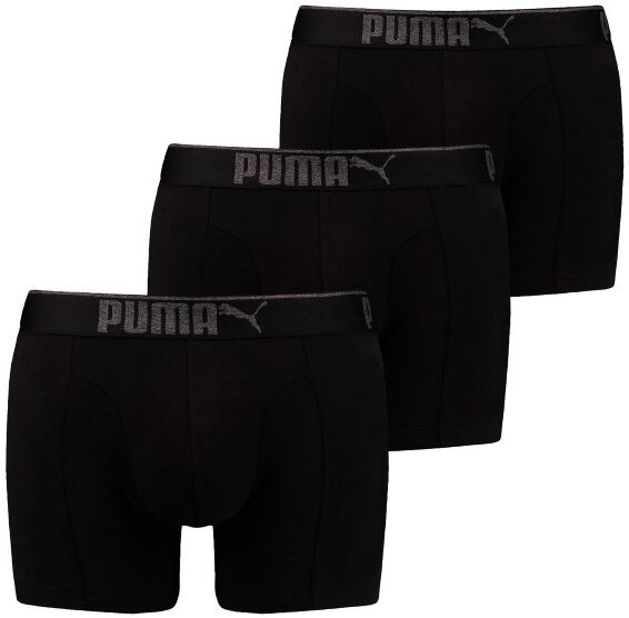 Puma 3 pakkaus Lifestyle Sueded Cotton Boxer - Black  - Size: 100000896 - Color: musta Puma 3 pakkaus Lifestyle Sueded Cotton Boxer - Black  - Size: 100000896 - Color: musta