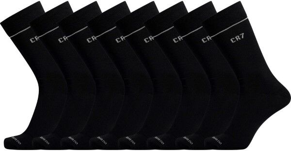 CR7 Cristiano Ronaldo 7 pakkaus Giftbox Bamboo Socks - Black  - Size: 8184-80 - Color: musta CR7 Cristiano Ronaldo 7 pakkaus Giftbox Bamboo Socks - Black  - Size: 8184-80 - Color: musta